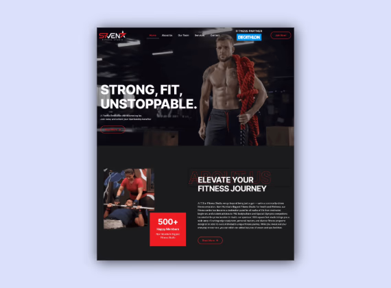 Gym Website Design