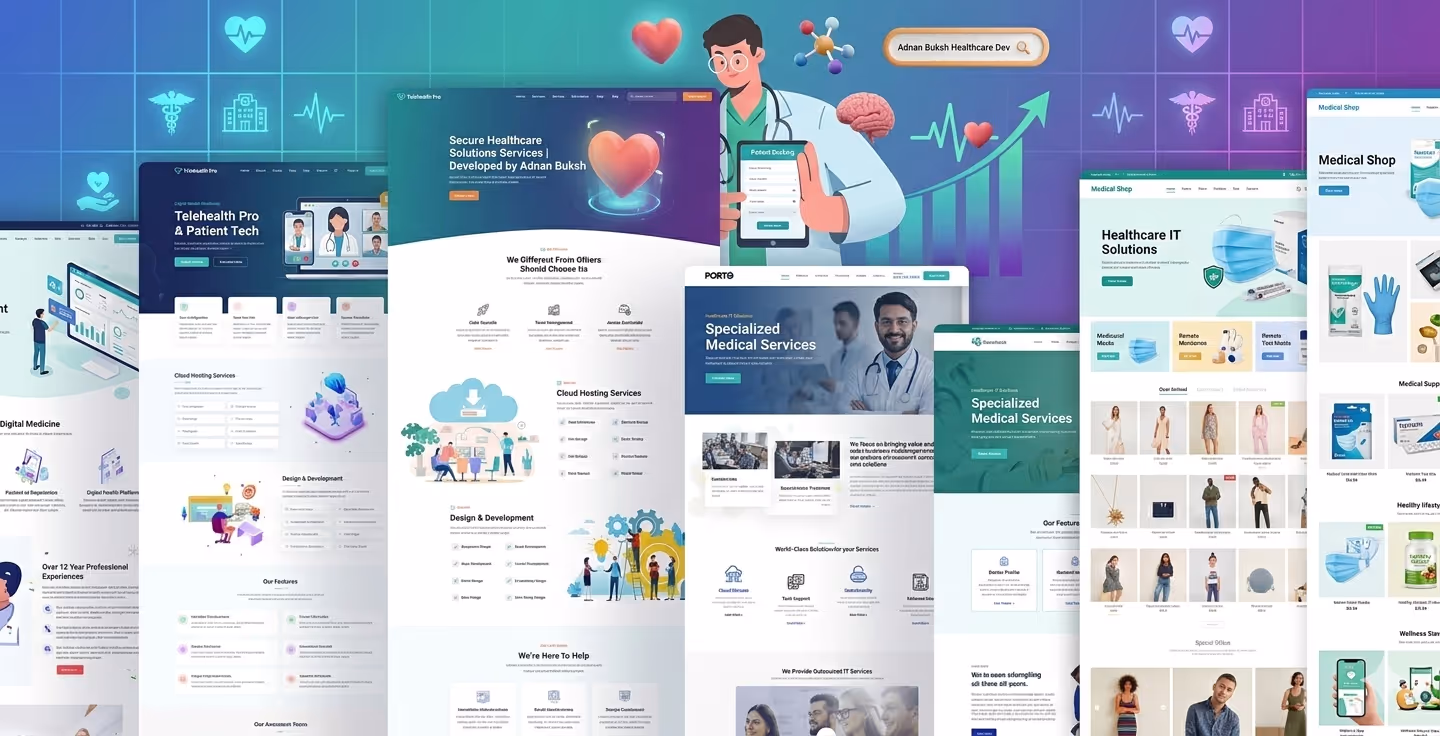 Healthcare Website Development Services Adnan Buksh