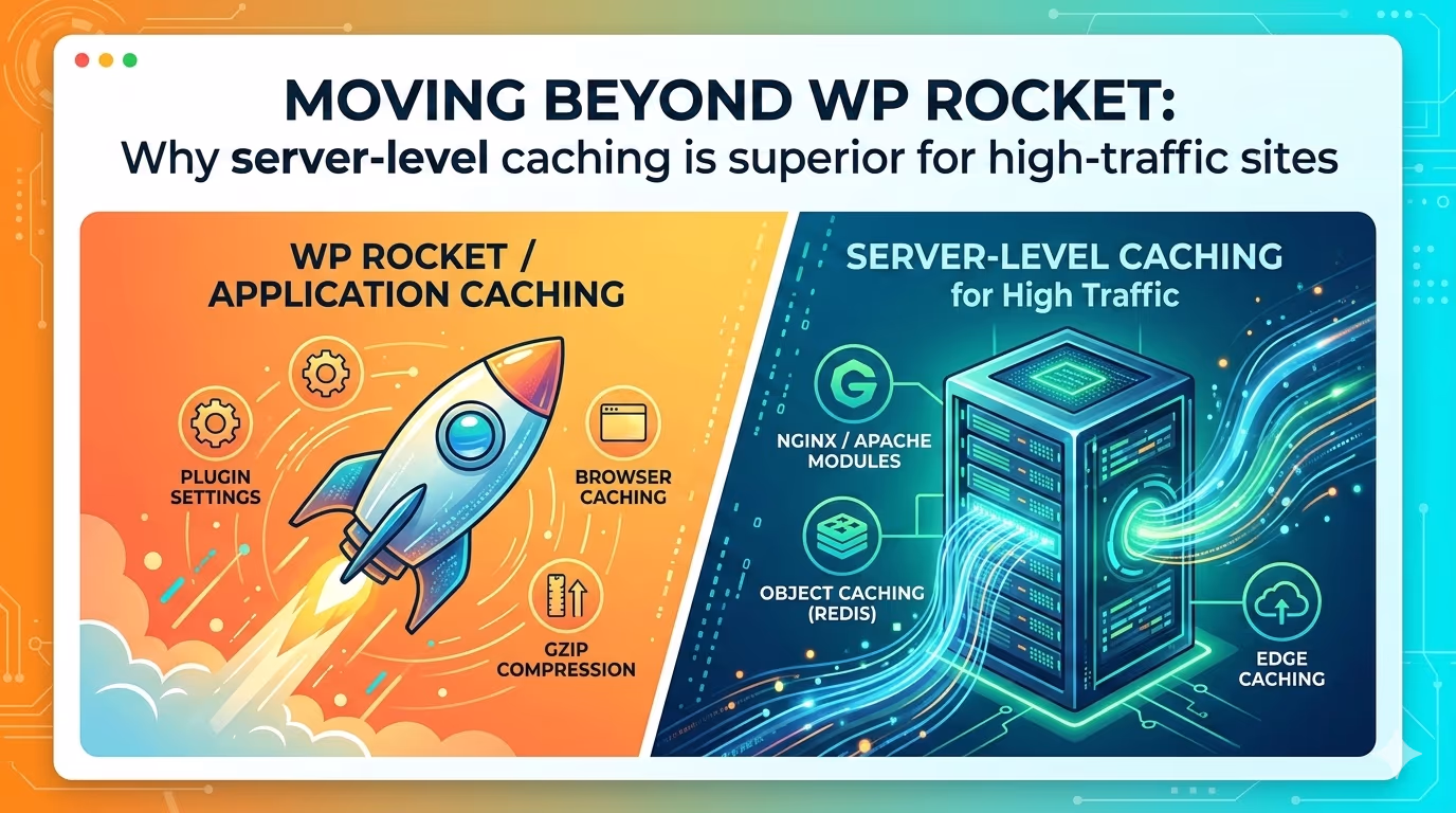 Moving beyond WP Rocket Why server-level caching is superior for high-traffic sites.