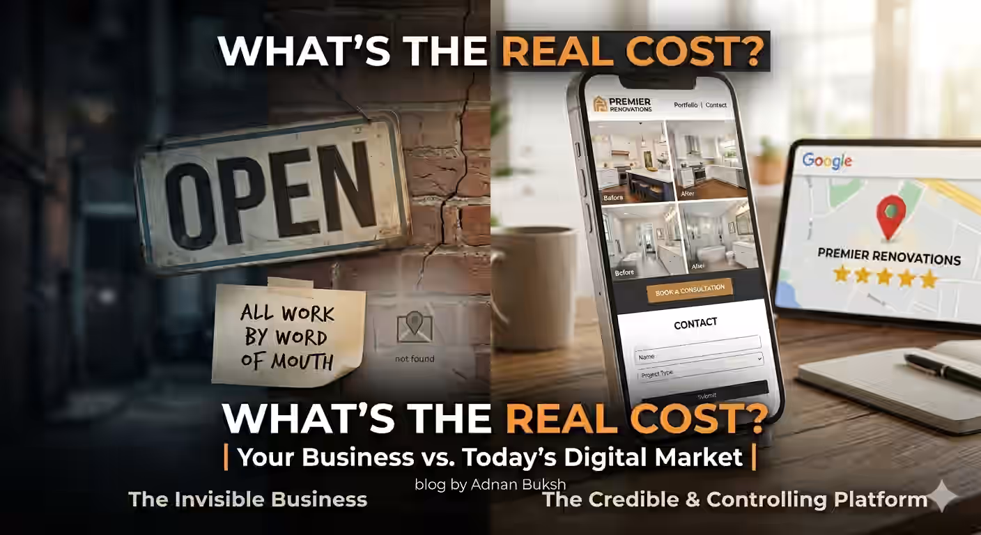 The Real Cost of Not Having a Website in Today’s Market Blog By Adnan Buksh WordPress Developer