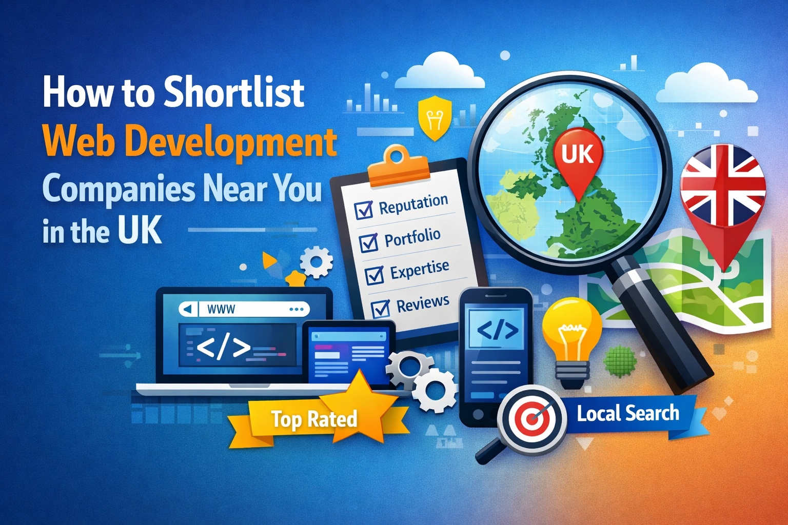 How to Shortlist Web Development Companies Near You in the UK