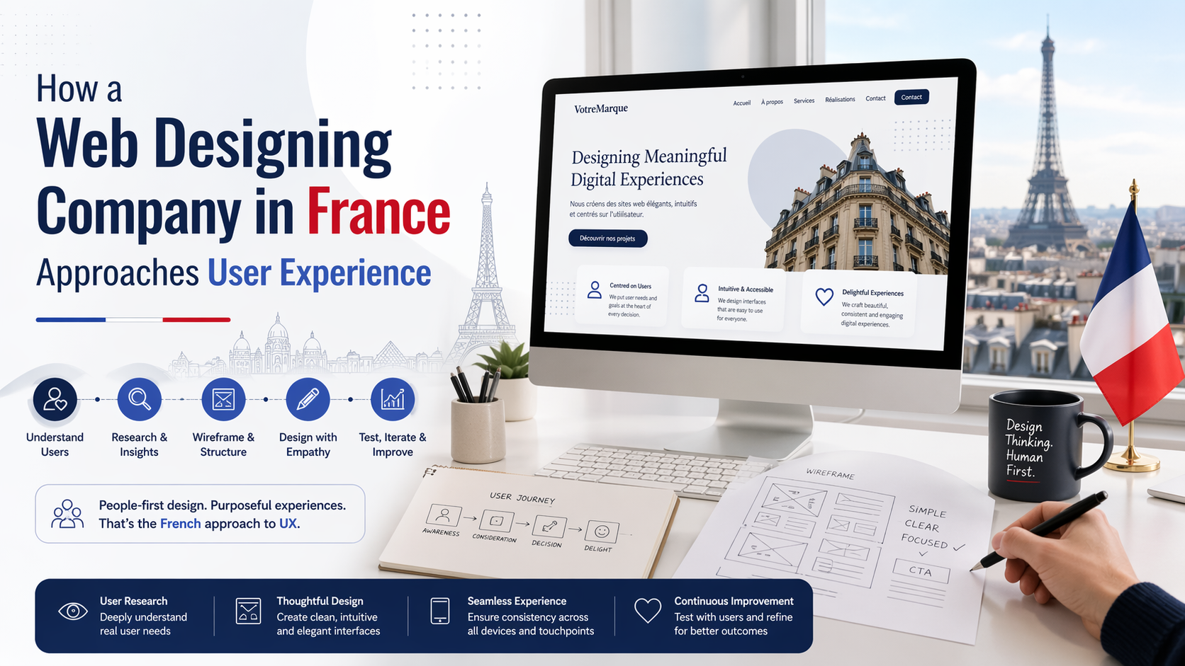 How a Web Designing Company in France Approaches User Experience