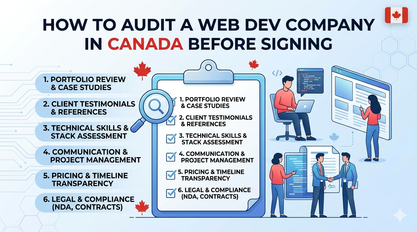 How to Audit a Web Dev Company in Canada Before Signing