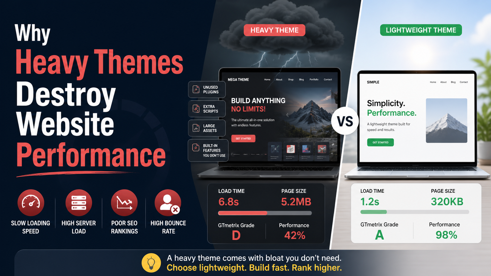 heavy themes destroy performance